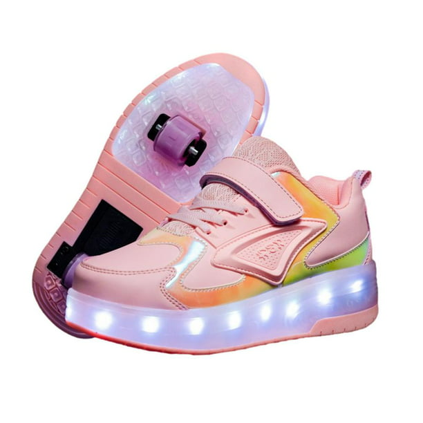 New Baby Toddler Girls And Kids Youth Light Up Shoes Rechargeable USB LED